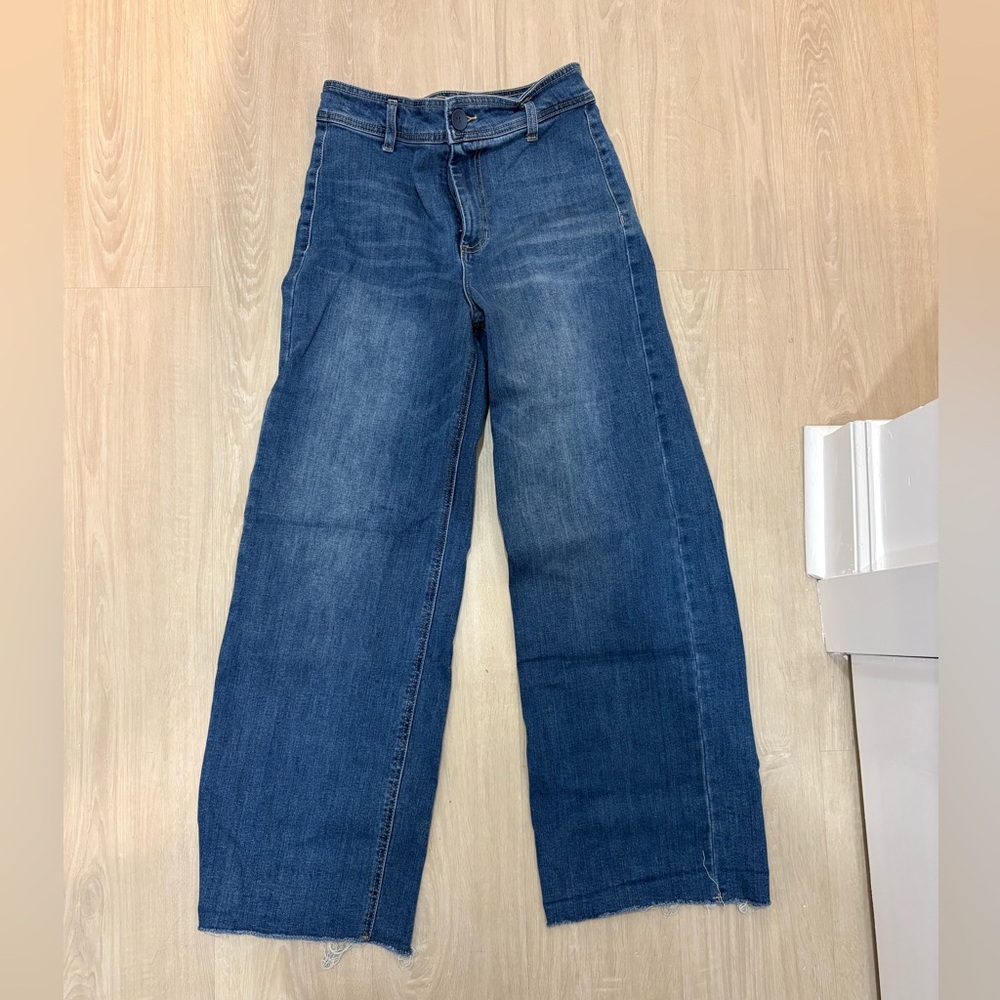 OAT Blue Wide-Leg Women's Jeans